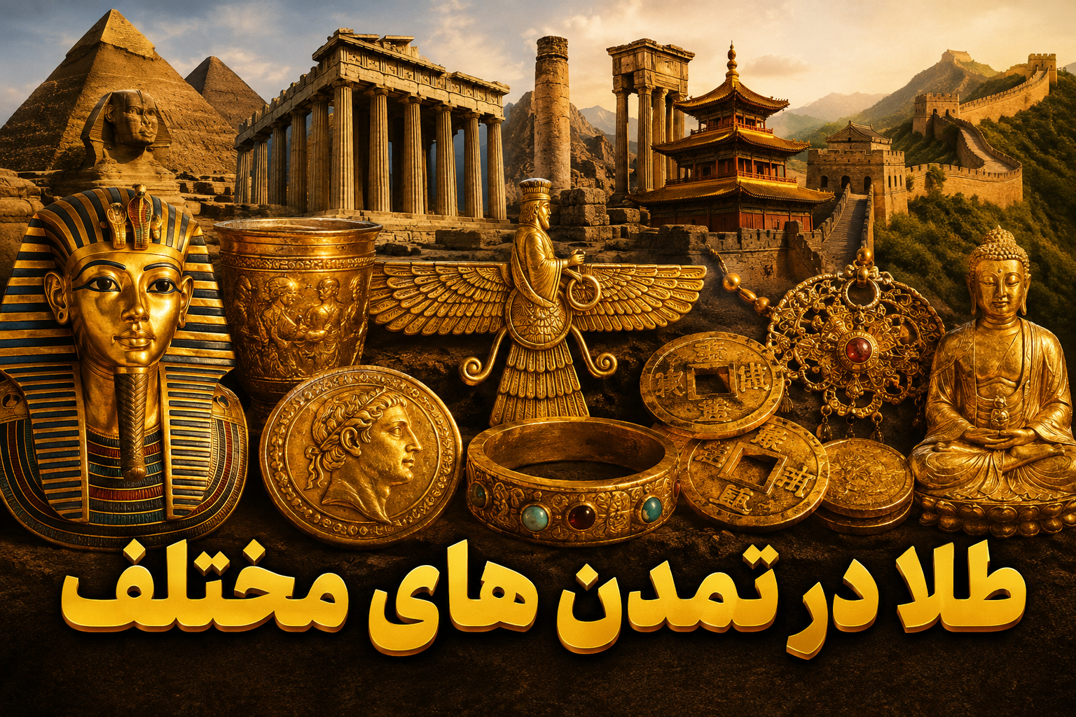 تاریخچه طلا در تمدن‌های مختلف؛ از مصر باستان تا دنیای مدرن